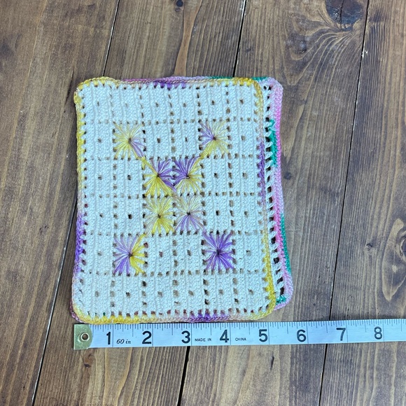 2 vintage crochet hot pads - Picture 7 of 7